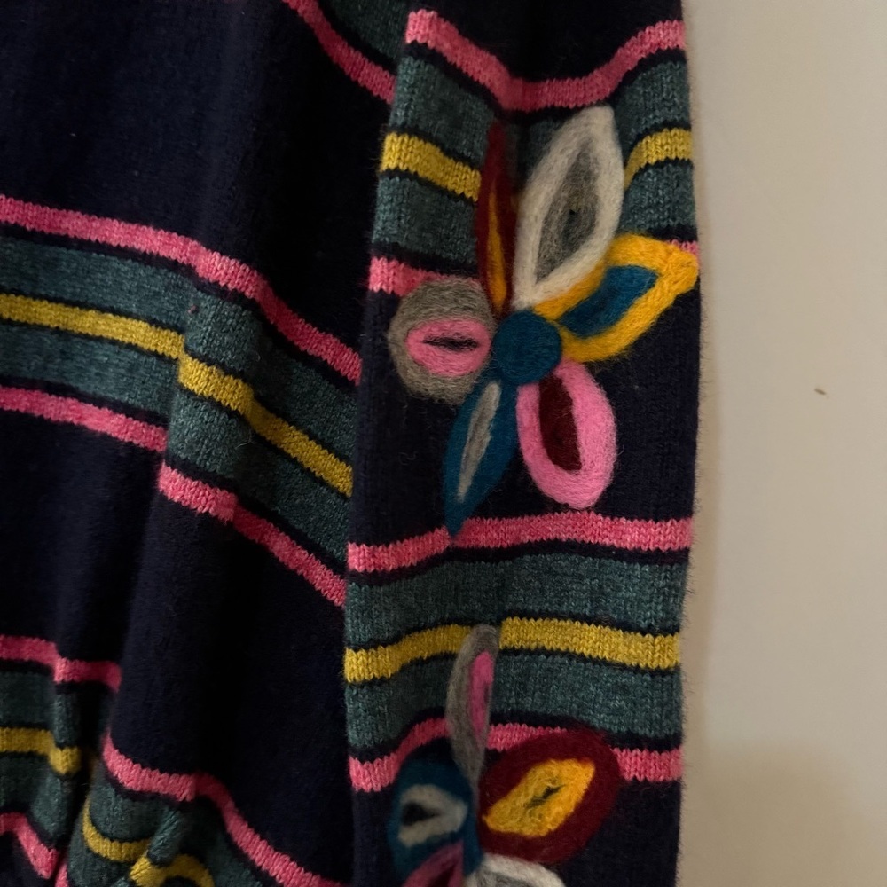 ANTHROPOLOGIE MOTH Felted Posy Cardigan Size L - Picture 12 of 12